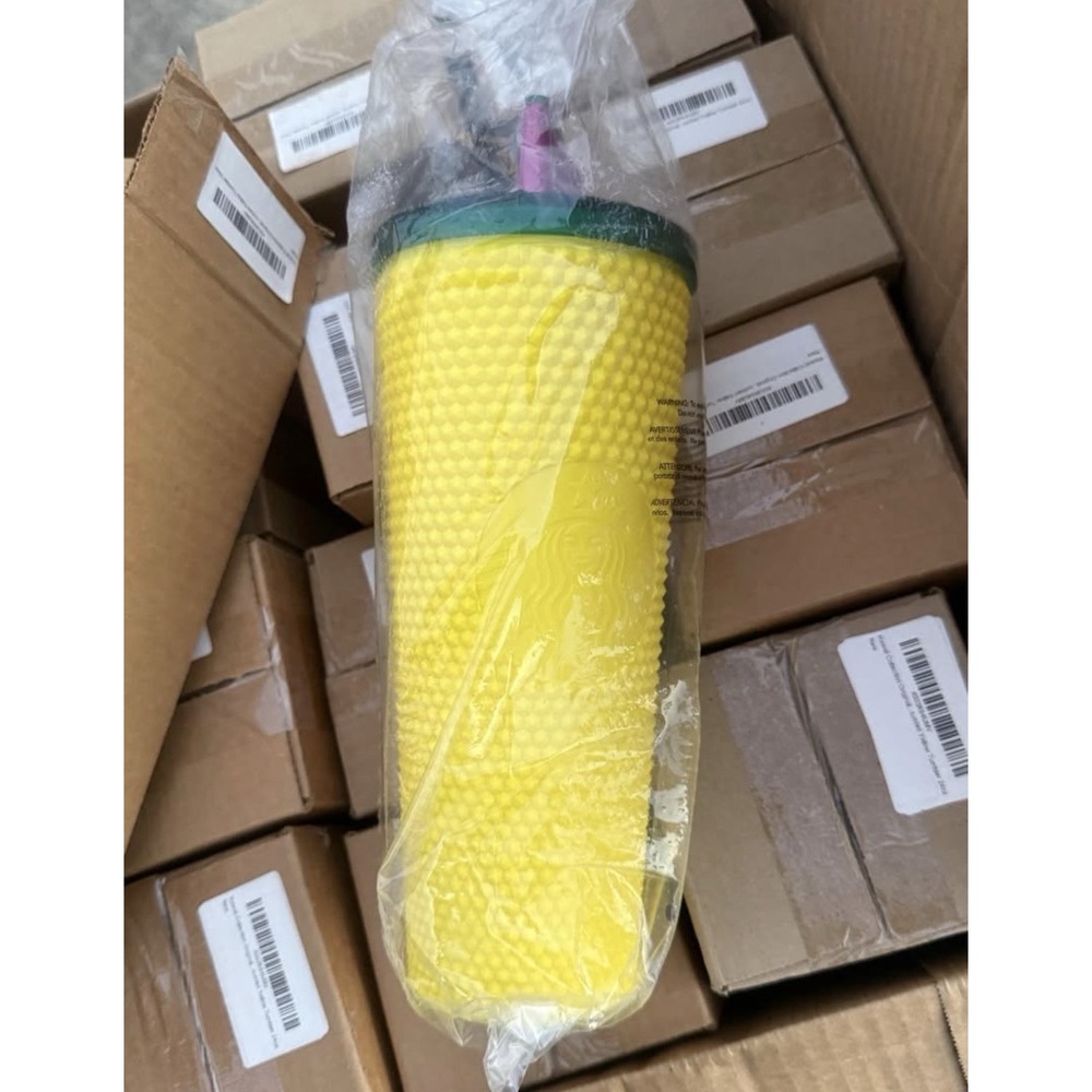 NEW Starbucks Hawaii Exclusive 2021 Pineapple Matte Studded Tumbler Cup 24oz